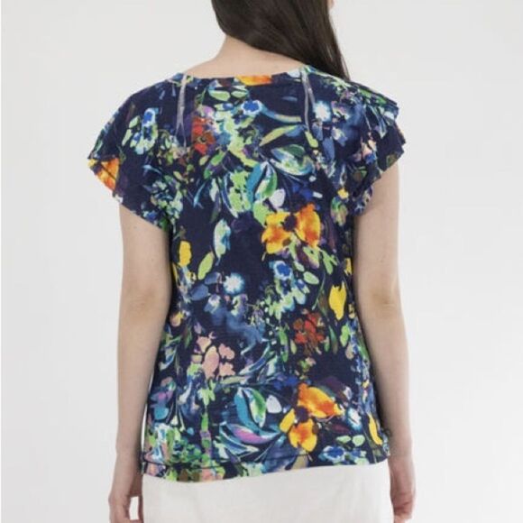 Zac And Rachel Floral Textured Rib Knit top/blouse size 3X NWT. - Picture 2 of 12